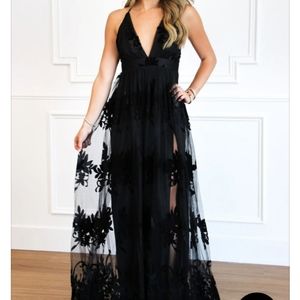 Black evening dress